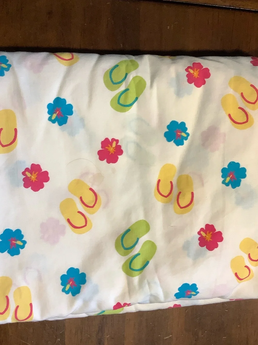 Flip Flops and Summer Full Sized Flat Sheet